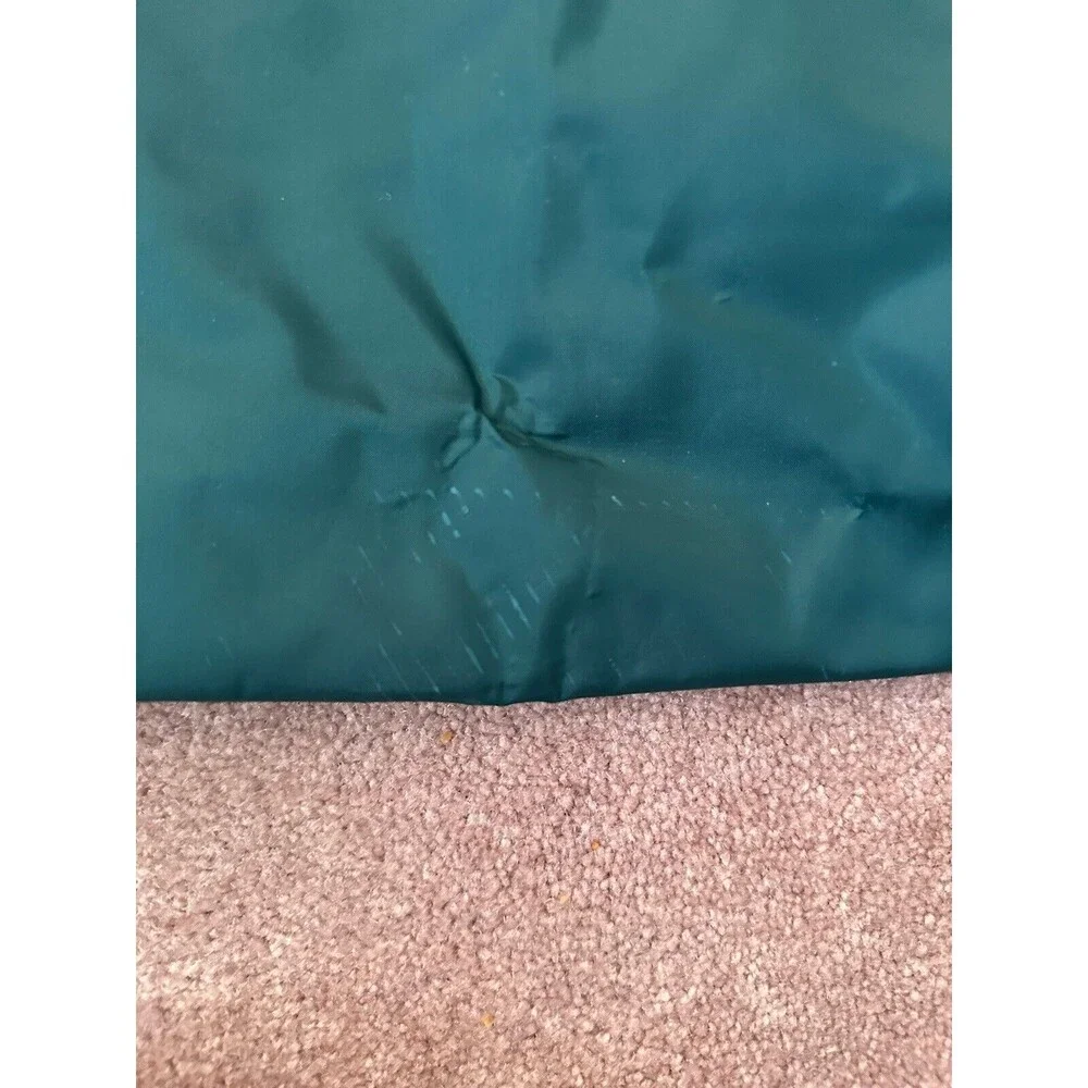 Vintage 90s Polo Ralph Lauren Large Green Nylon Travel Tote Bag Zippered
